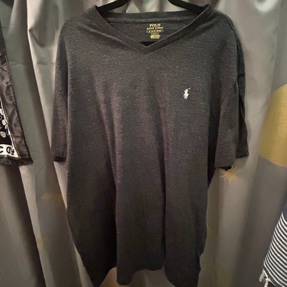 Ralph Lauren Polo Heather Grey Short Sleeve T-Shirt XL Like New
